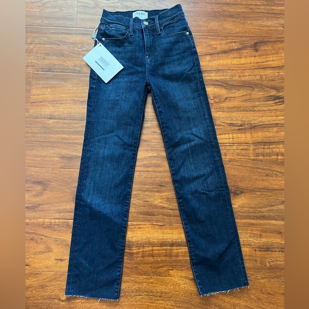 Frame Le High Straight jeans NWT Size 23 Color Naples